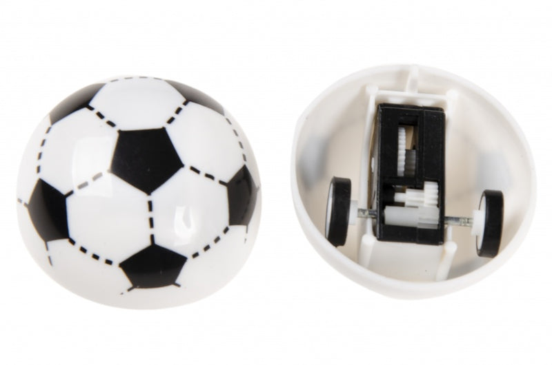 rijdende voetbal met pullback per stuk 4 cm zwart/wit