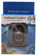 ring dolfijn junior 6 x 7 cm rubber grijs