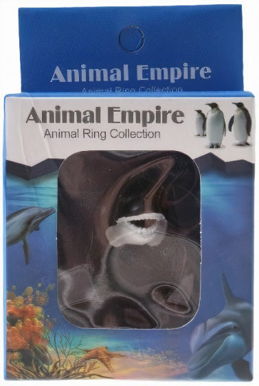 ring orka junior 6 x 7 cm rubber zwart/wit