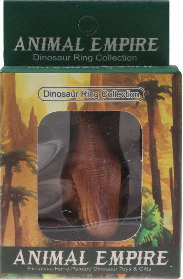 ring tyrannosaurus 7 x 8 cm rubber bruin