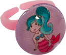 ring Zeemeermin meisjes 1,5 cm lila/roze