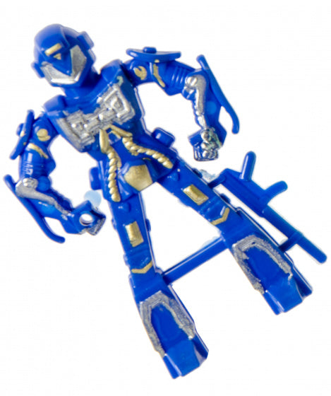 robot jongens 8 x 5 cm blauw