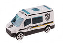 schaalmodel Patrol Police politiebus 7 cm wit