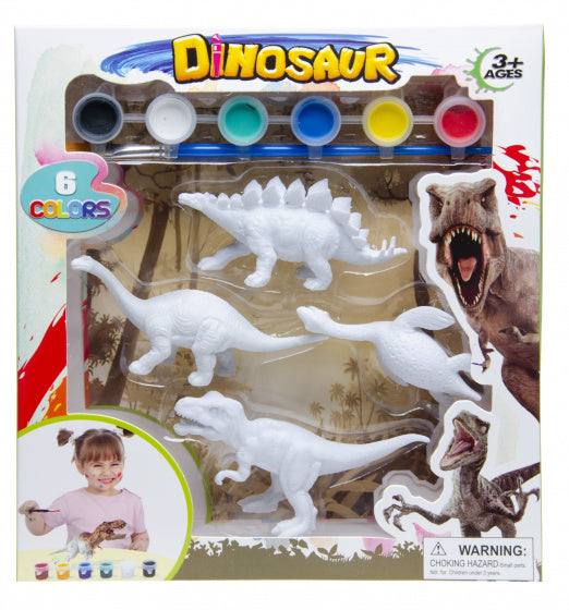 schilder je eigen dino stegosaurus junior 6-delig