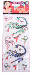 schorpioenentattoos jongens papier groen 10-delig