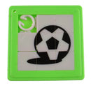 schuifpuzzel voetbal 5 cm groen 8 stukjes