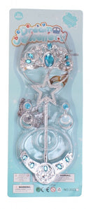 sieradenset prinsessen 5-delig blauw