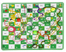 reisspel slangen en ladders spel 16,5 x 9 cm groen
