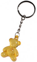 sleutelhanger Beer 3,5 x 2,5 cm geel