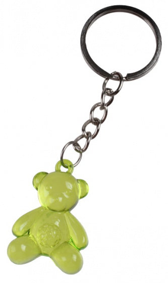 sleutelhanger Beer 3,5 x 2,5 cm groen
