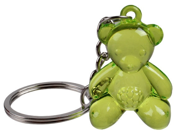 sleutelhanger Beer 3,5 x 2,5 cm groen