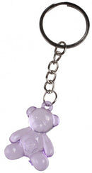 sleutelhanger Beer 3,5 x 2,5 cm paars