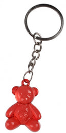 sleutelhanger Beer 3,5 x 2,5 cm rood