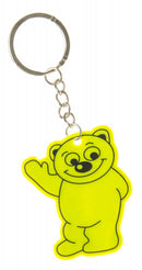 sleutelhanger beer junior 6 cm rubber geel
