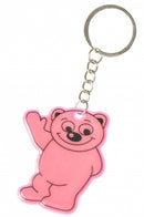 sleutelhanger beer junior 6 cm rubber roze
