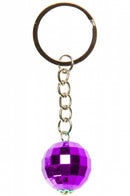sleutelhanger discobal 2 cm roze