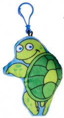 sleutelhanger schildpad junior 6 cm pluche groen