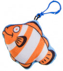 sleutelhanger dolfijn junior 6 cm pluche oranje