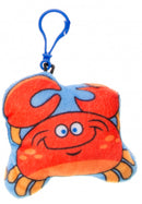 sleutelhanger krab junior 6 cm pluche rood