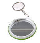 sleutelhanger emoji met spiegel groen 6 cm
