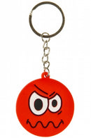 Sleutelhanger emoji rood 4,5 cm