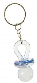 sleutelhanger fopspeen junior 5 cm blauw