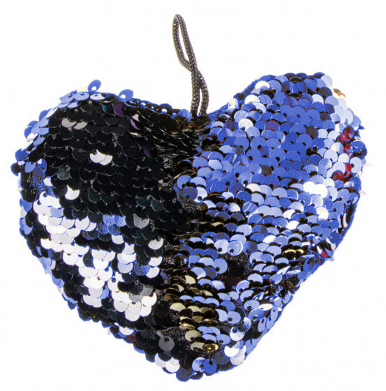 sleutelhanger Hartje meisjes 12 cm pluche blauw