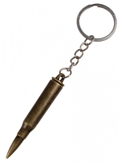 sleutelhanger Kogel 6 cm staal brons