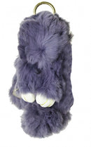 sleutelhanger Konijn 18 cm pluche paars