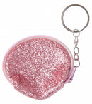 sleutelhanger tasje meisjes 7 x 6 cm staal roze