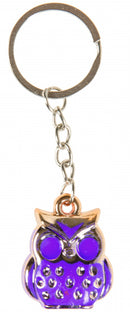 sleutelhanger uil junior 3,5 cm paars