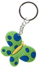 sleutelhanger vlinder meisjes 5,5 cm rubber groen