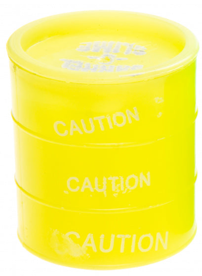 slijmfiguur olievat junior 4,5 cm siliconen geel