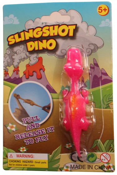 slingshot dino 11 cm roze/oranje A