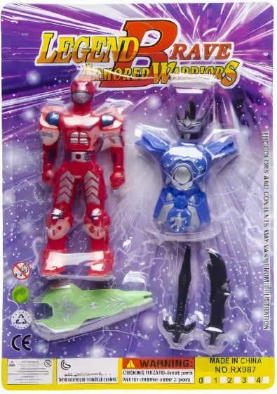 speelfiguur Legend Brave jongens rood 6-delig