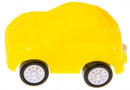 speelgoedauto Fluo 4,5 x 2,5 cm polypropyleen geel