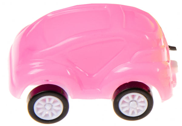 speelgoedauto Fluo 4,5 x 2,5 cm polypropyleen roze