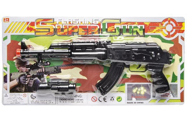 speelgoedgeweer Super Gun junior 32 cm zwart