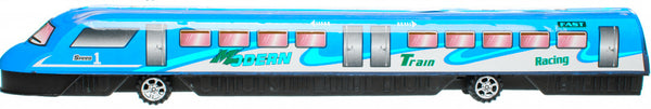 speelgoedtrein Modern Racing junior 37,5 cm blauw