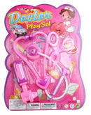 speelset dokter meisjes roze/paars 4-delig
