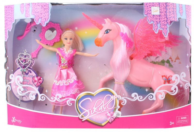 Unicorn met pop in doos 0324