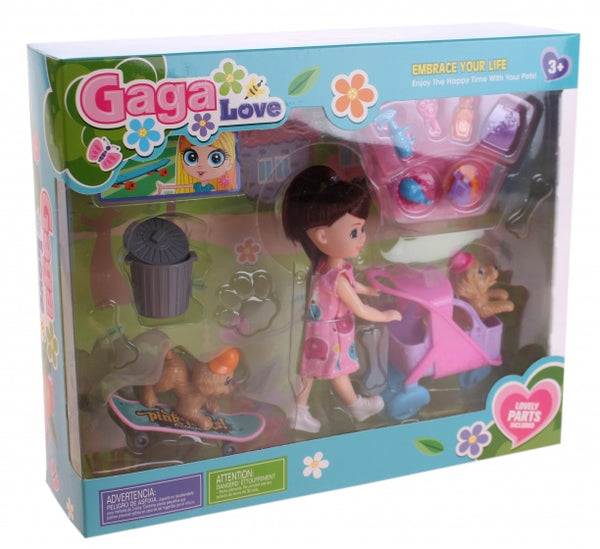 speelset Gaga Love 17-delig o.a. skateboard
