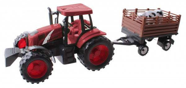 speelset Tractor junior 34 cm rood 2-delig