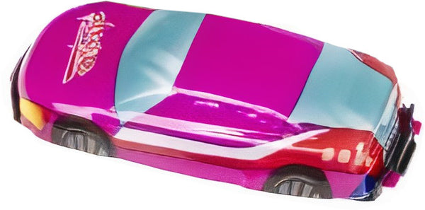 sportauto Clicker jongens 7 cm roze/blauw