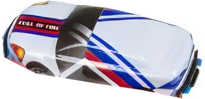 sportauto Clicker jongens 7 cm wit/blauw