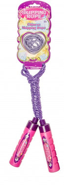 springtouw en elastiek paars/roze