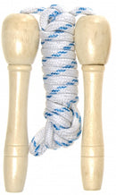 springtouw hout blauw/wit 2 meter