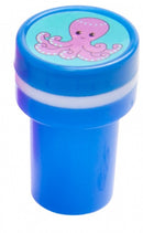 stempel inktvis meisjes 4 x 2,5 cm blauw