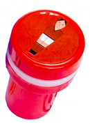 stempel voetbalspeler junior 4 x 2,5 cm rood