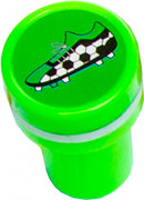 stempel voetbaltroffee junior 4 x 2,5 cm groen